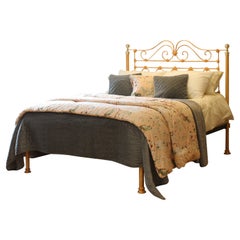 Cast Iron Antique Platform Bed in Caramel, MK258