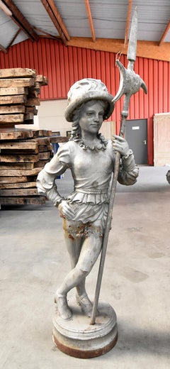 Statues antiques en fonte, 19e siècle