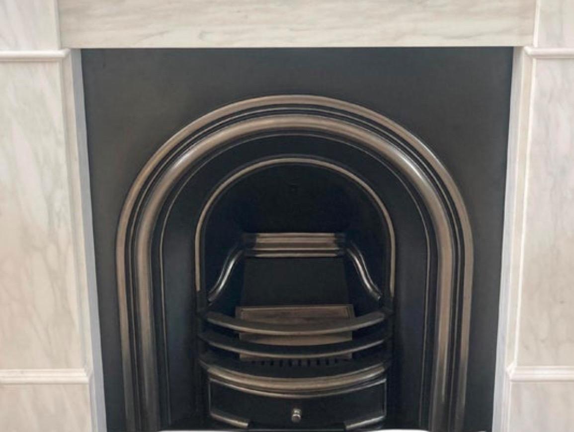 European Cast iron arched fireplace insert