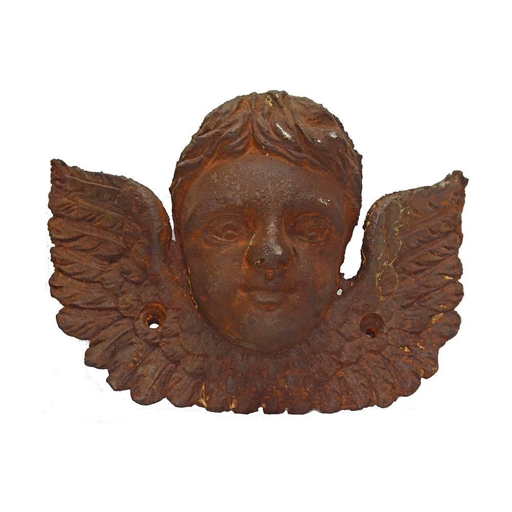 American Cast Iron Architectural Cherubs, Set of Two For Sale