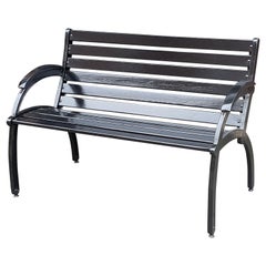 Cast Iron Art Deco Bench