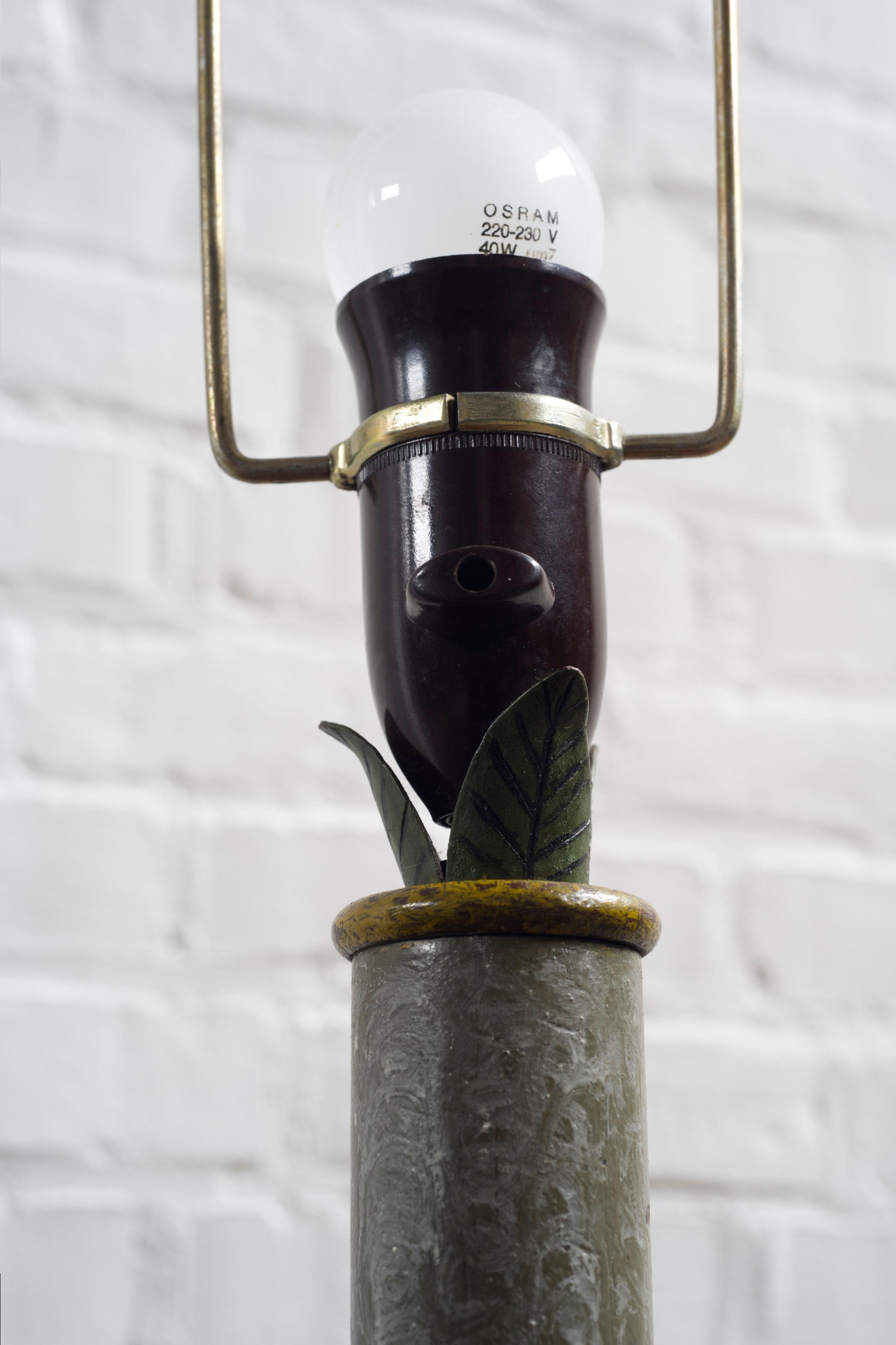 Cast iron art nouveau table lamp, Danish 1930's For Sale 2