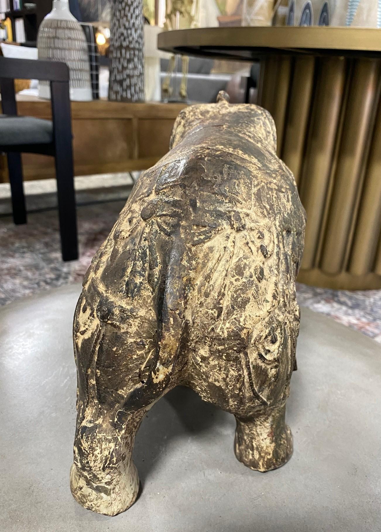 Cast Iron Asian Elephant Sculpure, 1800s 6