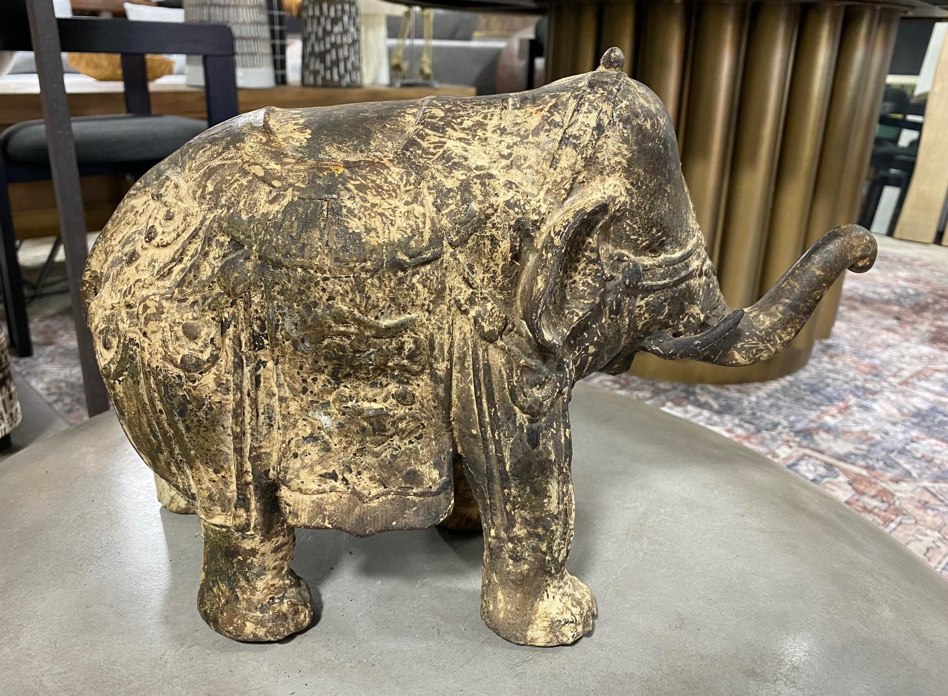 Cast Iron Asian Elephant Sculpure, 1800s 5