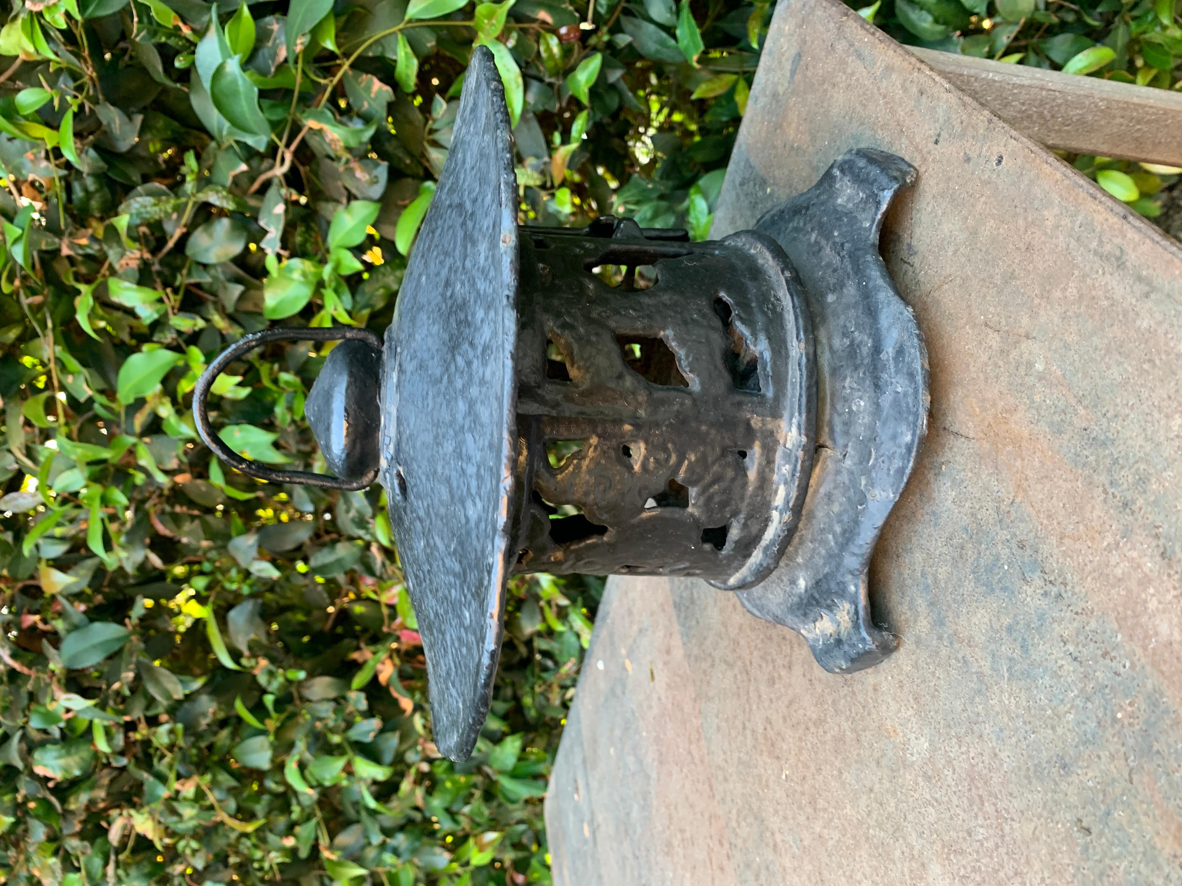 Cast Iron Asian Style Lantern with Handle 1
