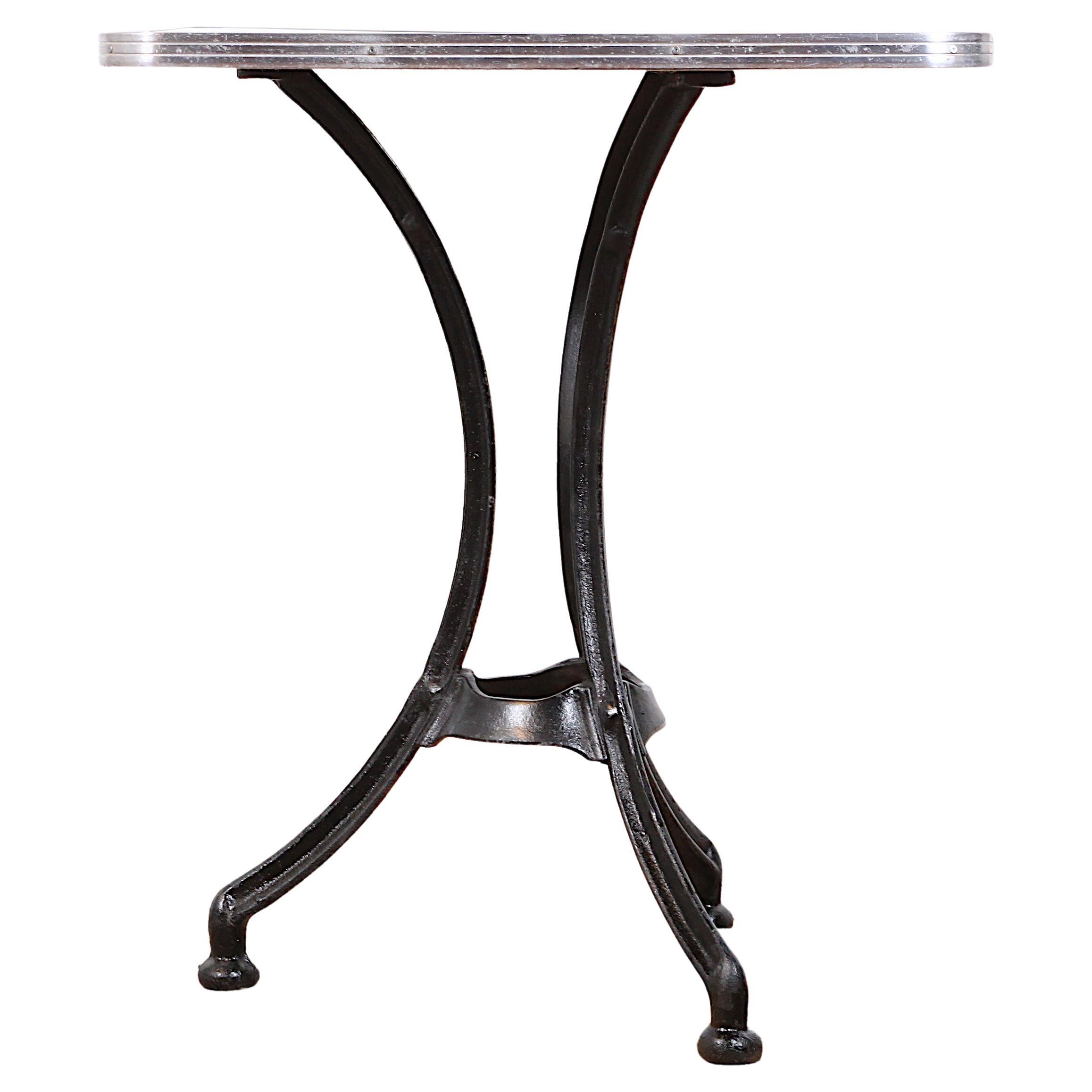 Cast Iron Base Bistro Table For Sale at 1stDibs