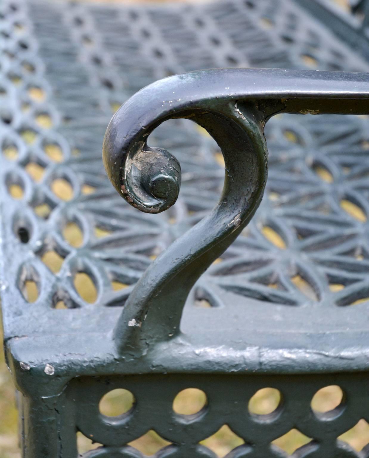 Cast Iron Bench by John McLean In Good Condition In Katonah, NY