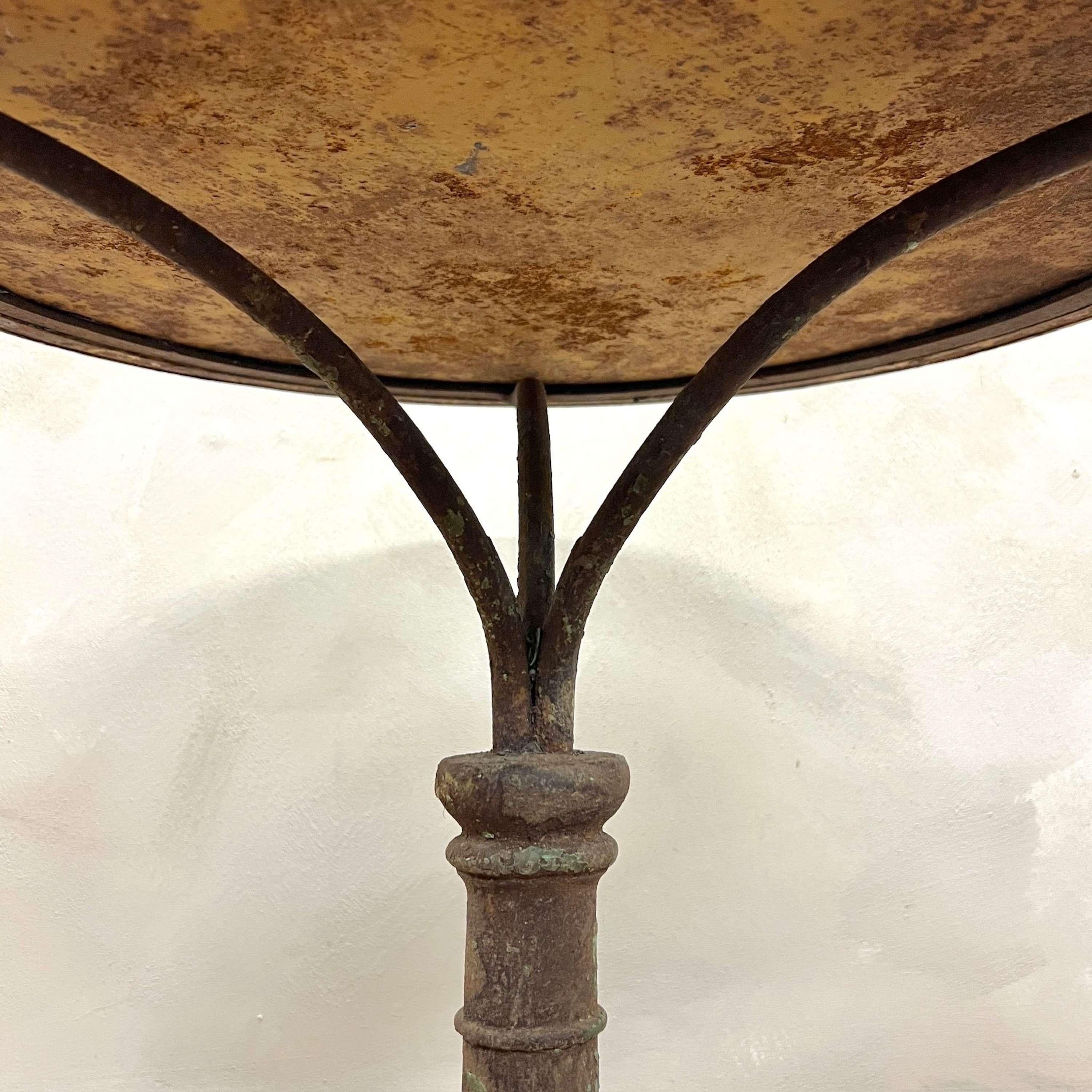 Cast Iron Bistro Table by Castagne & J.Charlionais-Toulouse BSGDG 6
