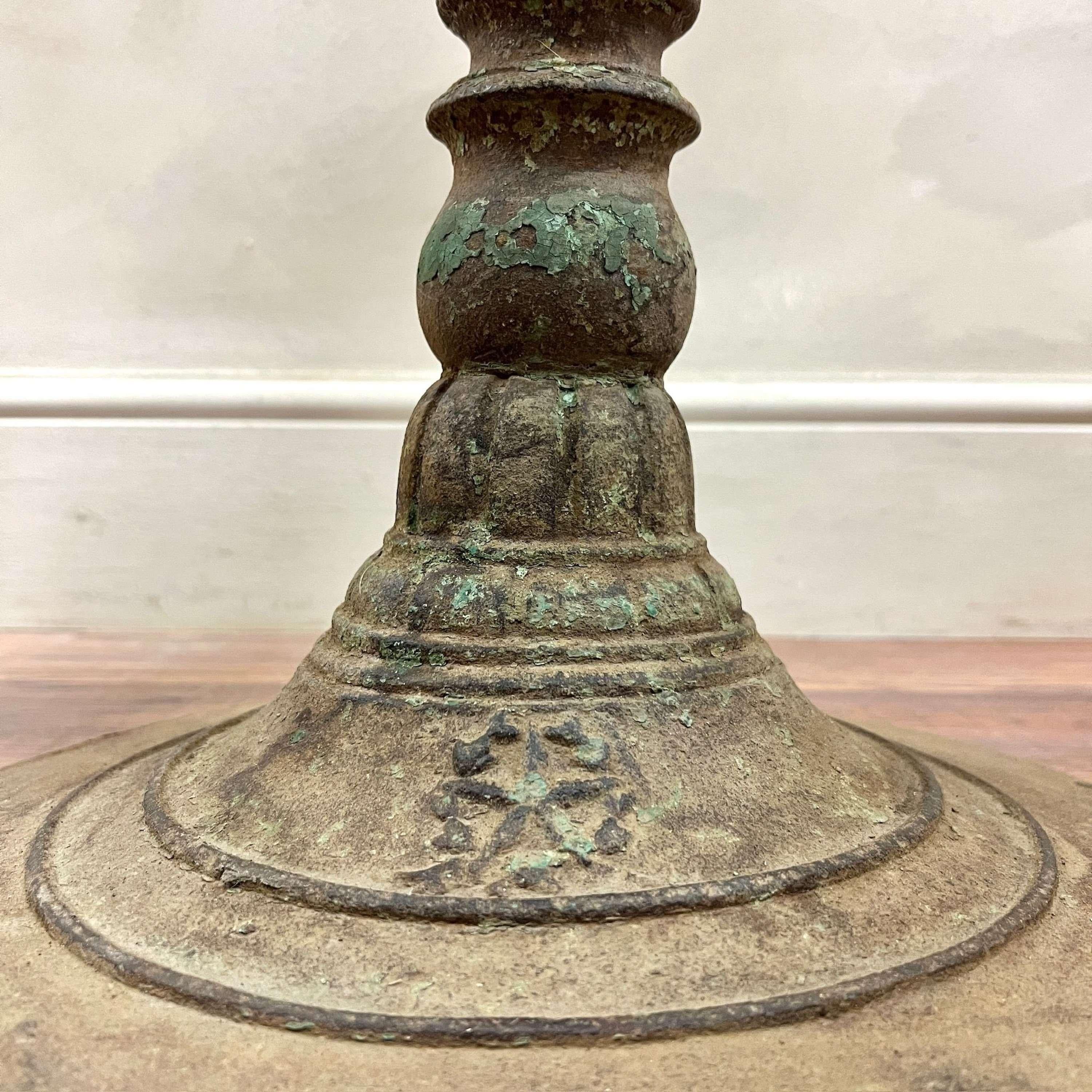 Cast Iron Bistro Table by Castagne & J.Charlionais-Toulouse BSGDG 1