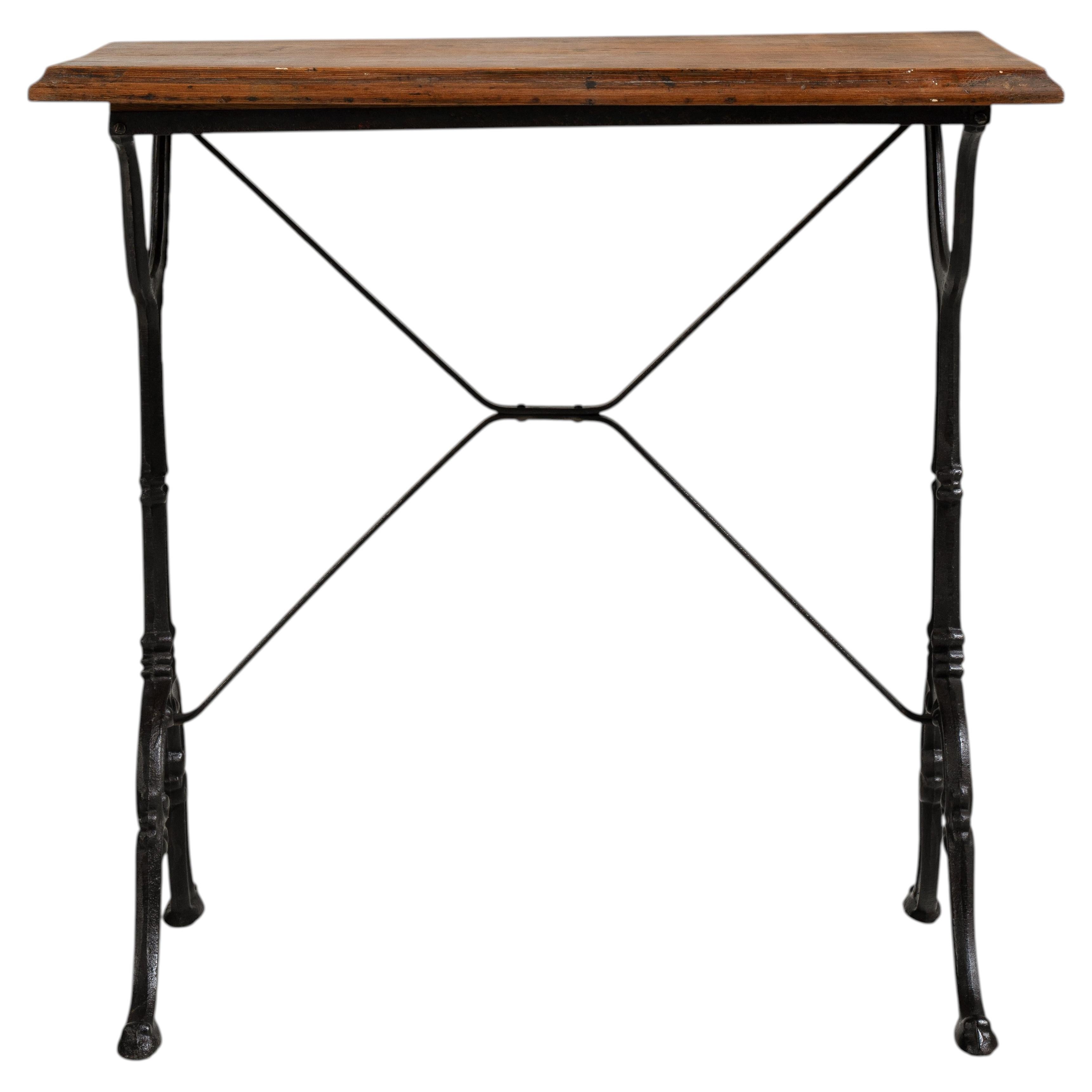 Mesa de bistró de hierro fundido en venta