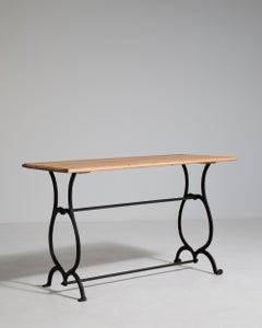 Cast Iron Bistro Table on Casters
