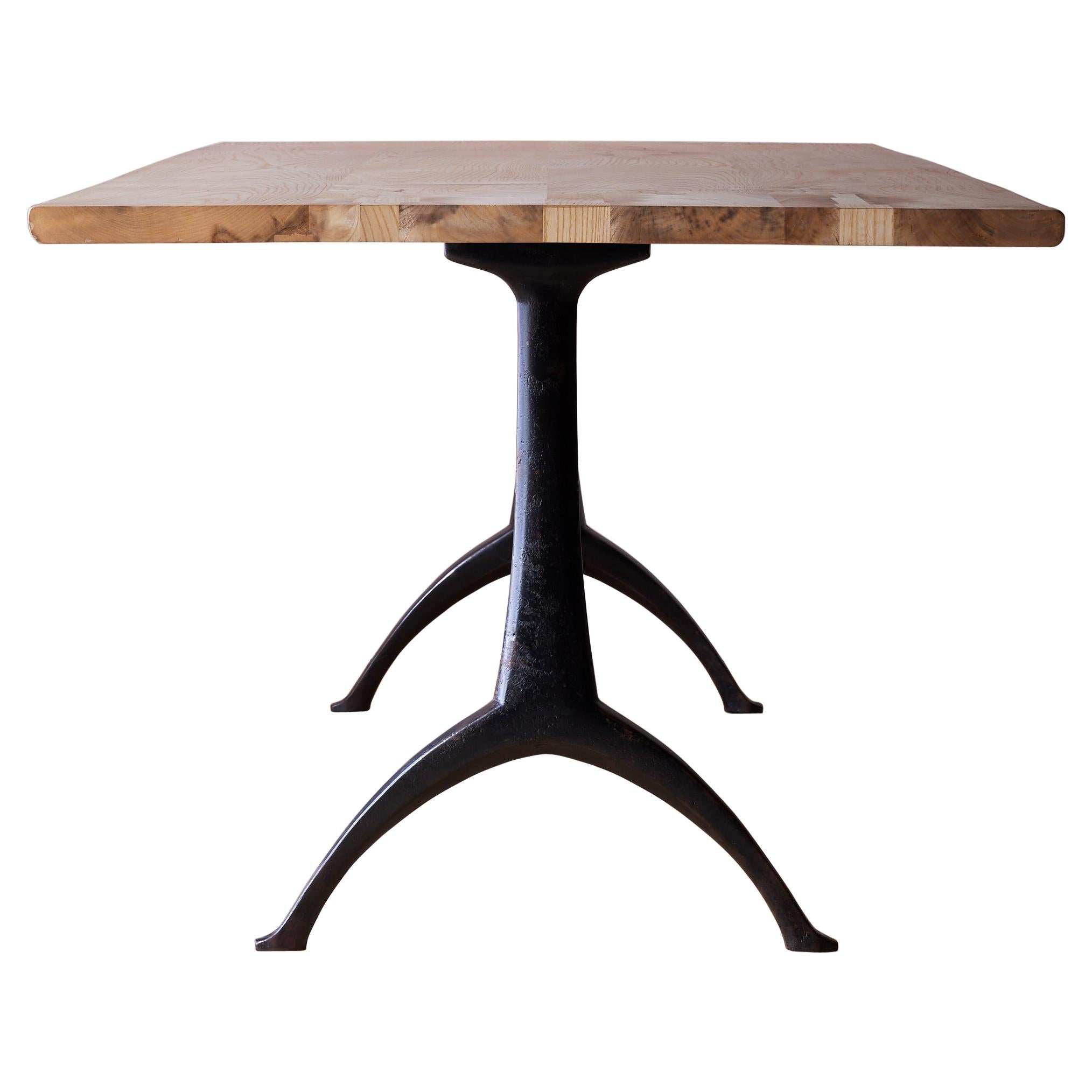 Base Wishbone in ghisa patinata nera (SOLO BASE - COPPIA) di Alabama Sawyer