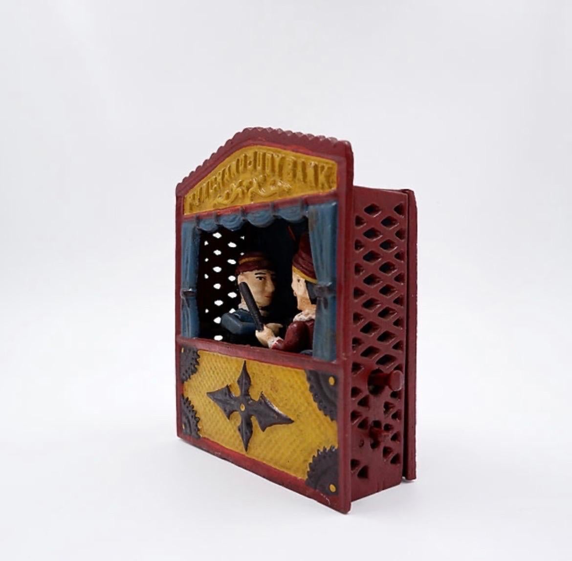 English Cast Iron Book of Knowledge Mechanical Bank 