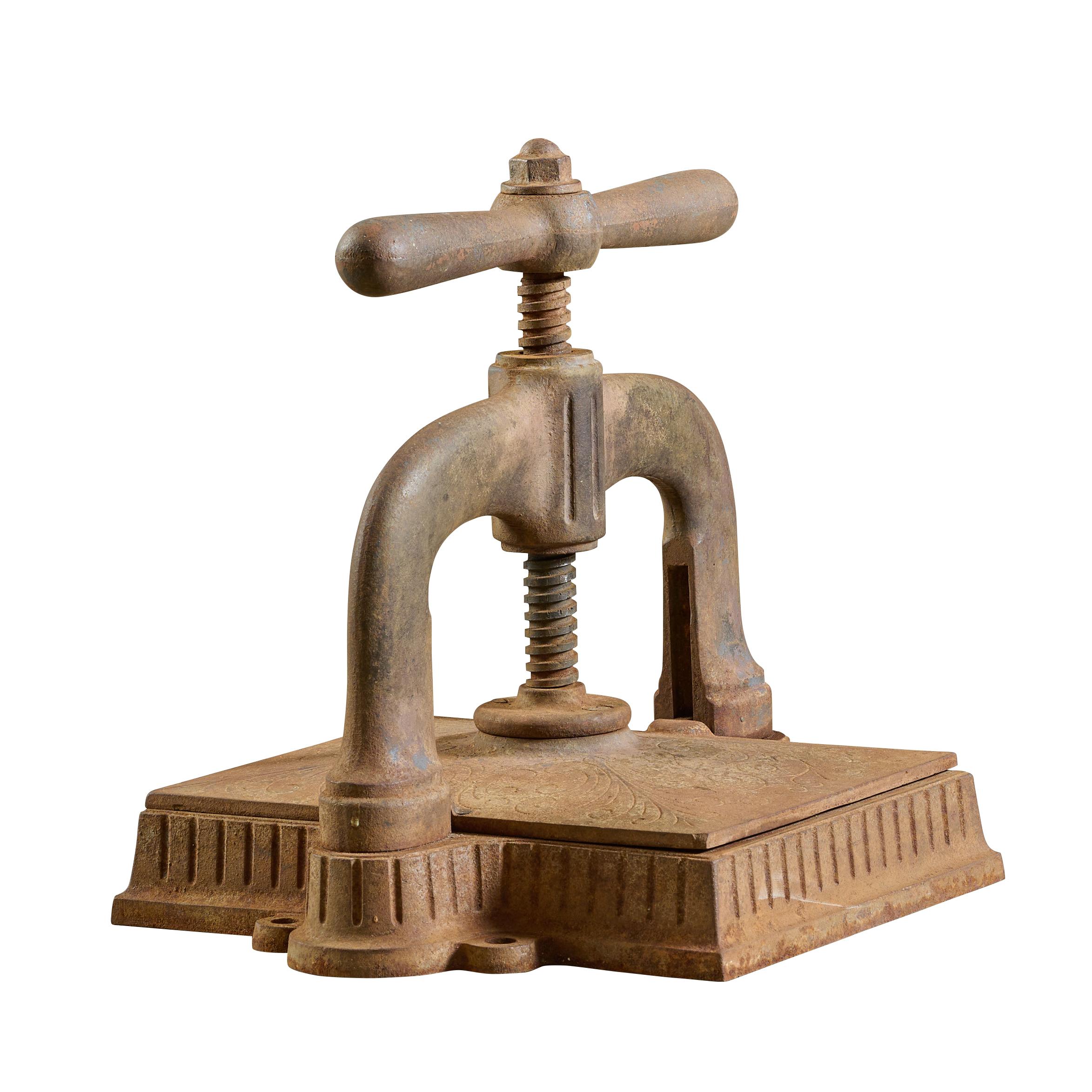 vintage iron press machine