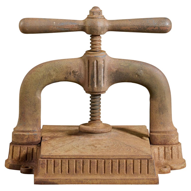 Cast Iron Book Press For Sale at 1stDibs
