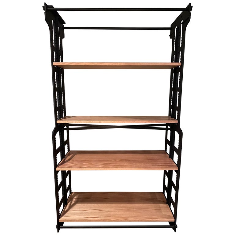 Cast Iron Bookcase or Room Divider For Sale