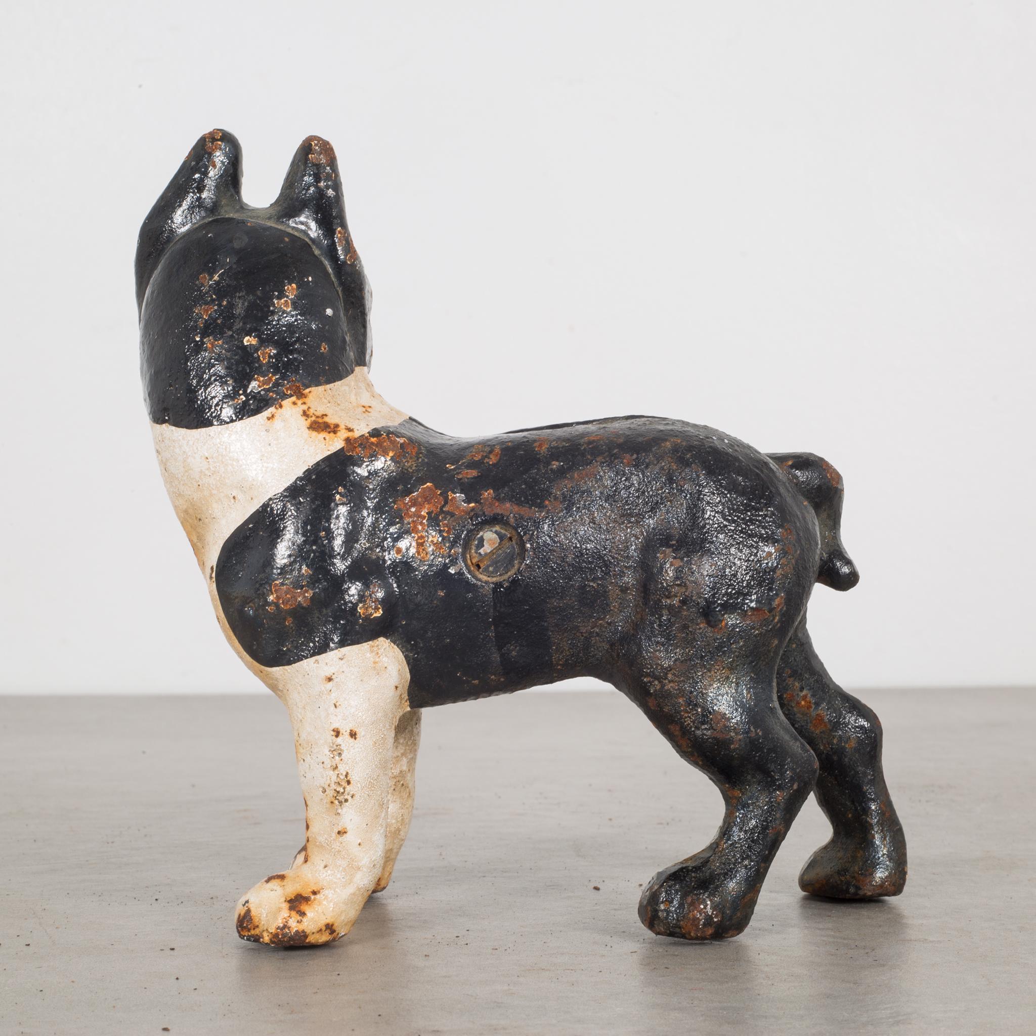 cast iron boston terrier bank