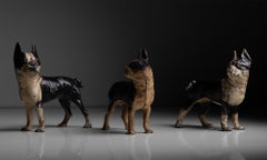 Cast Iron Boston Terrier Doorstops, America circa 1900