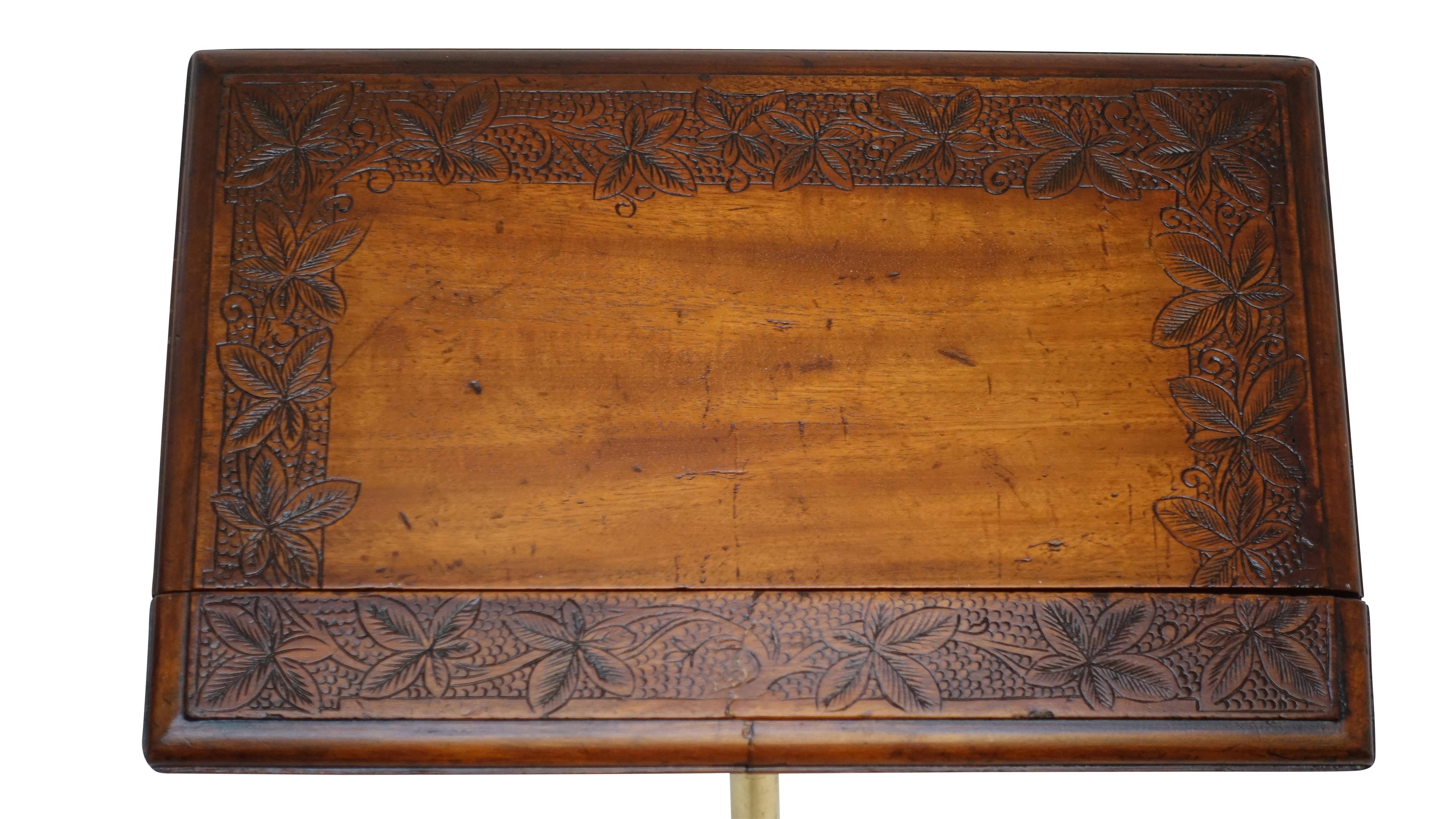 Cast Iron, Brass and Walnut Bookstand Podium, American, circa 1880 2