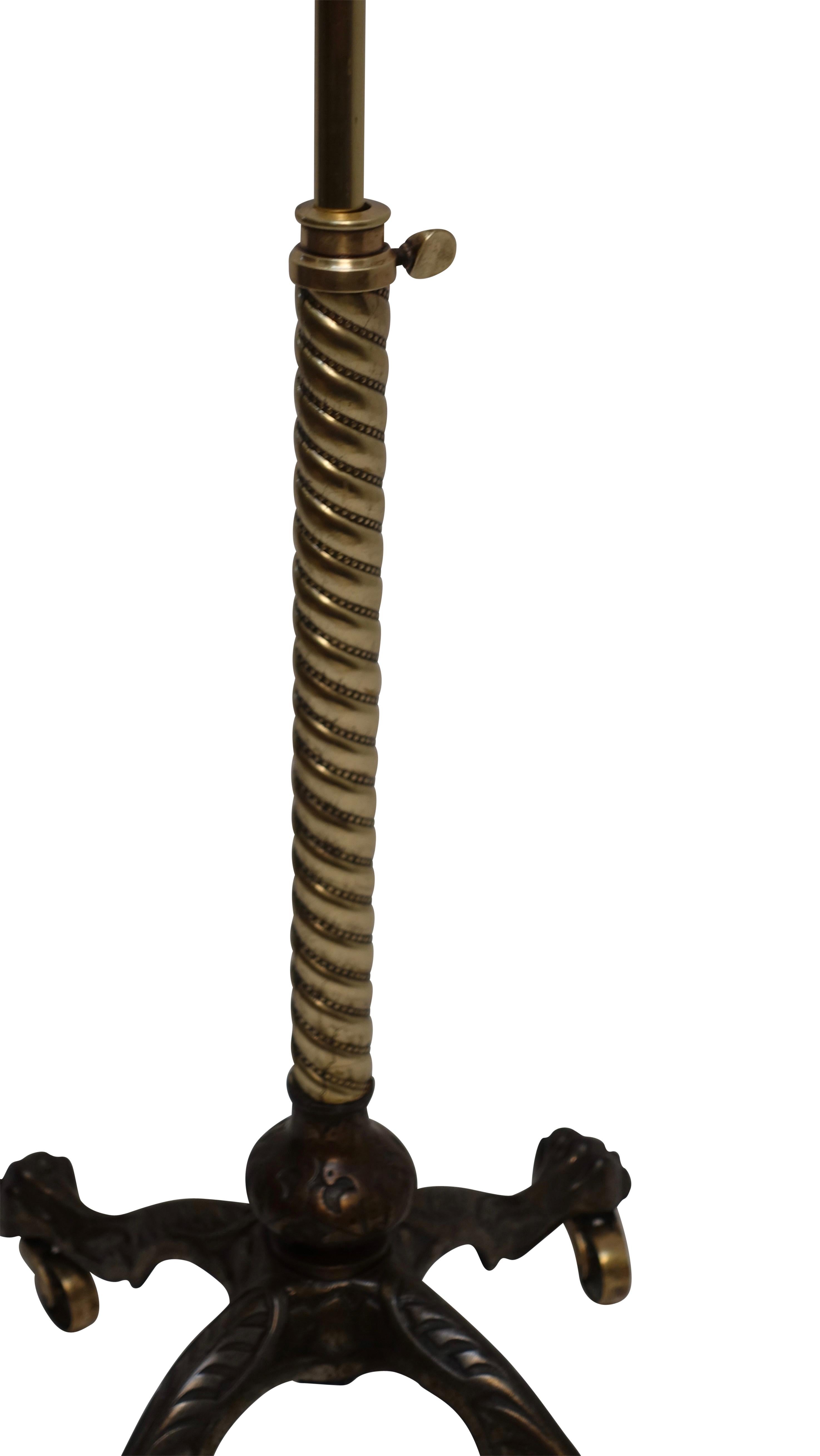 Cast Iron, Brass and Walnut Bookstand Podium, American, circa 1880 4