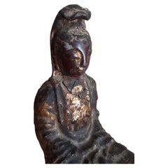 Statue de Bouddha en fonte, période Ming de Chine