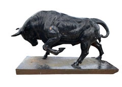Cast Iron Bull Statue