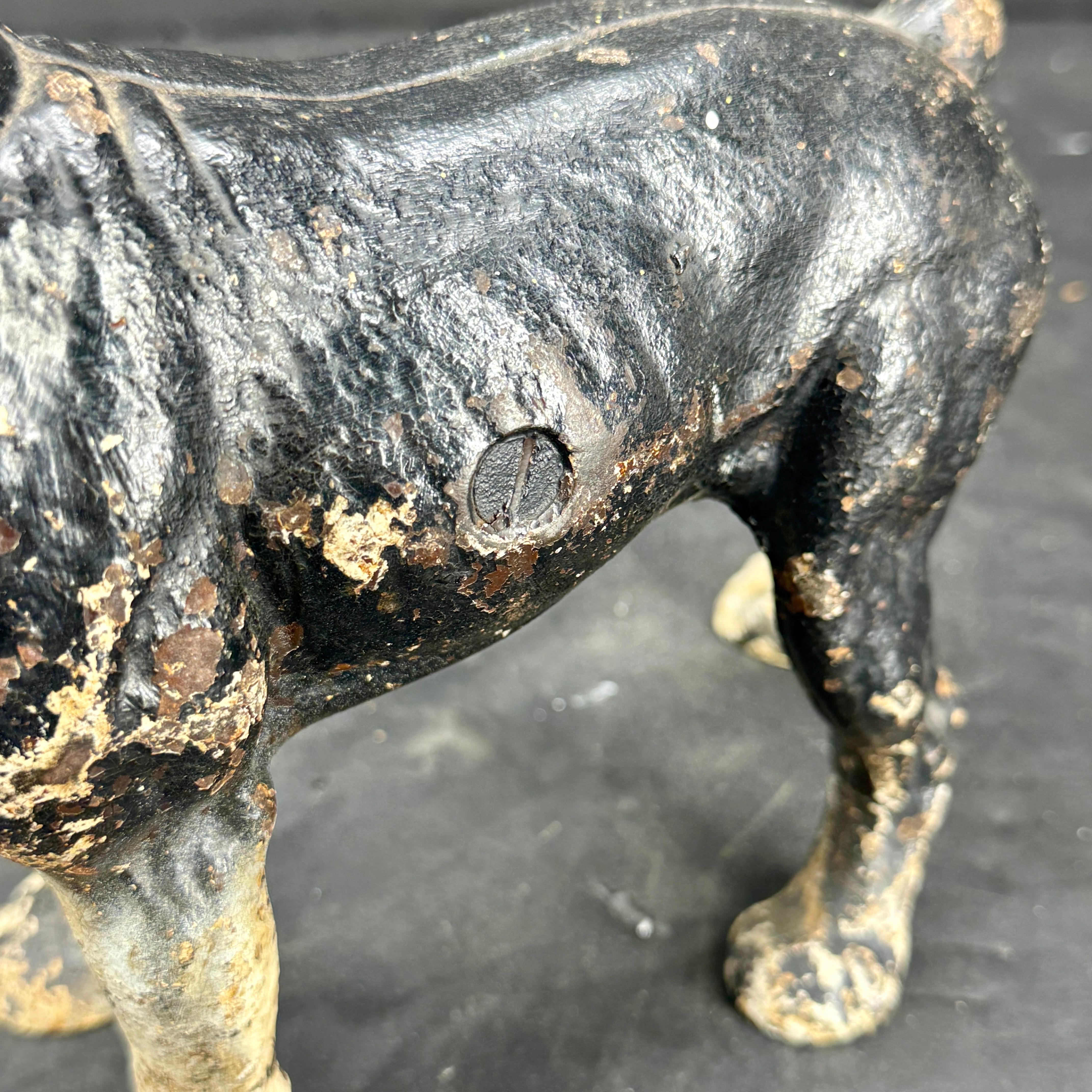 Estatua de hierro fundido Bulldog Dog Door Stopper 2