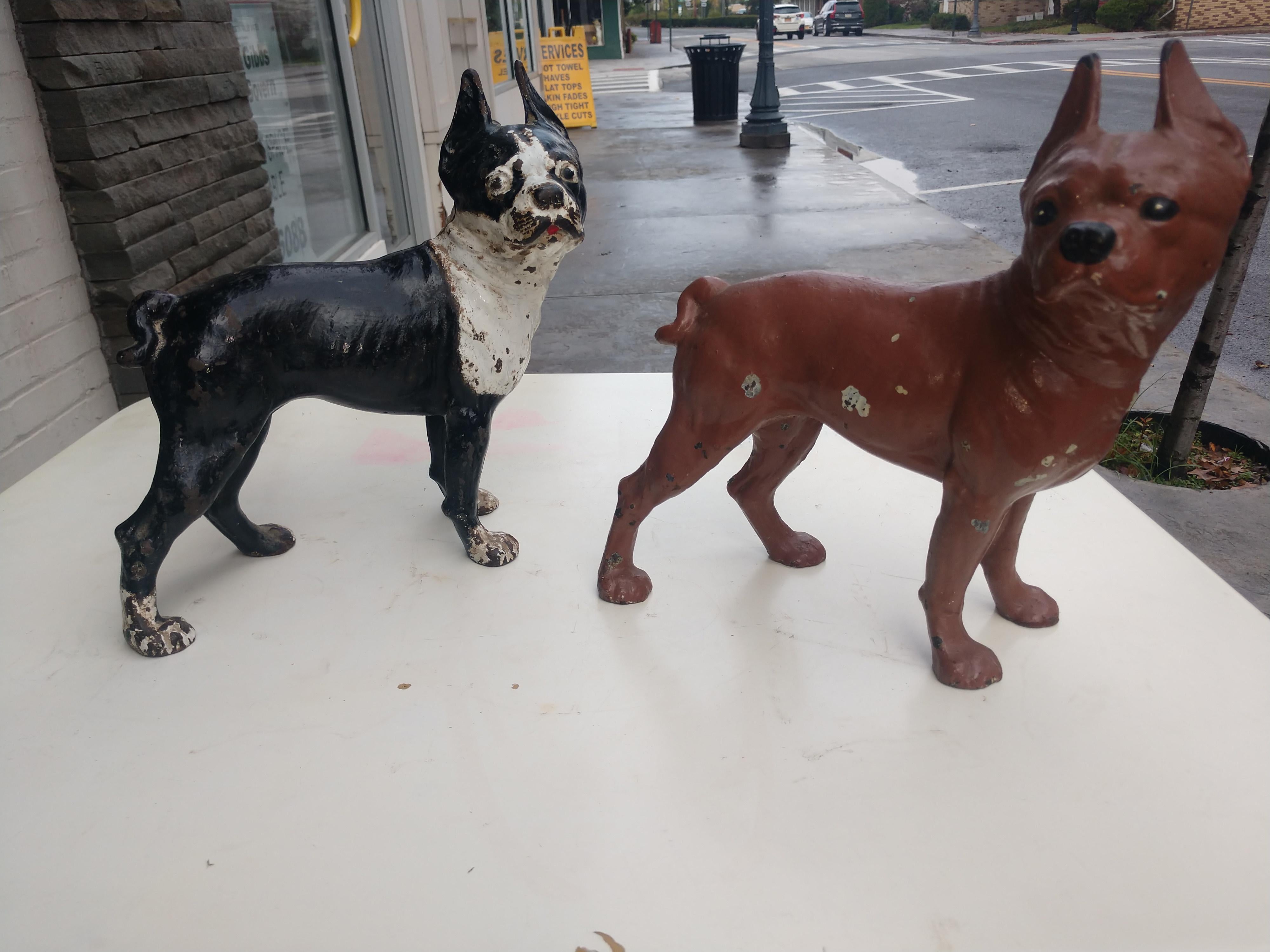 Cast Iron Boston Terrier Doorstop C1948 For Sale 2