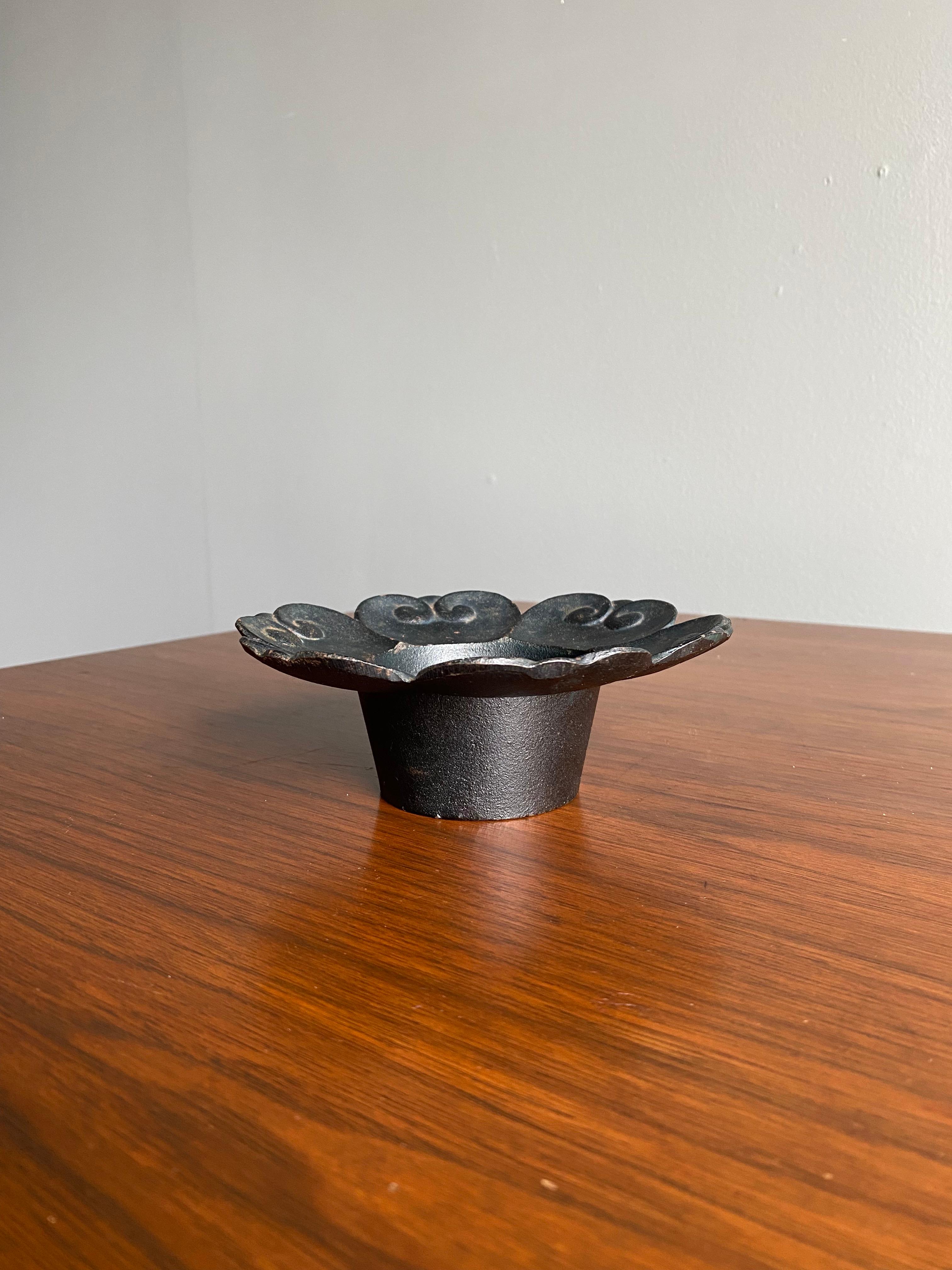 Cast Iron Candle Holder, Japan circa, 1960 For Sale 3