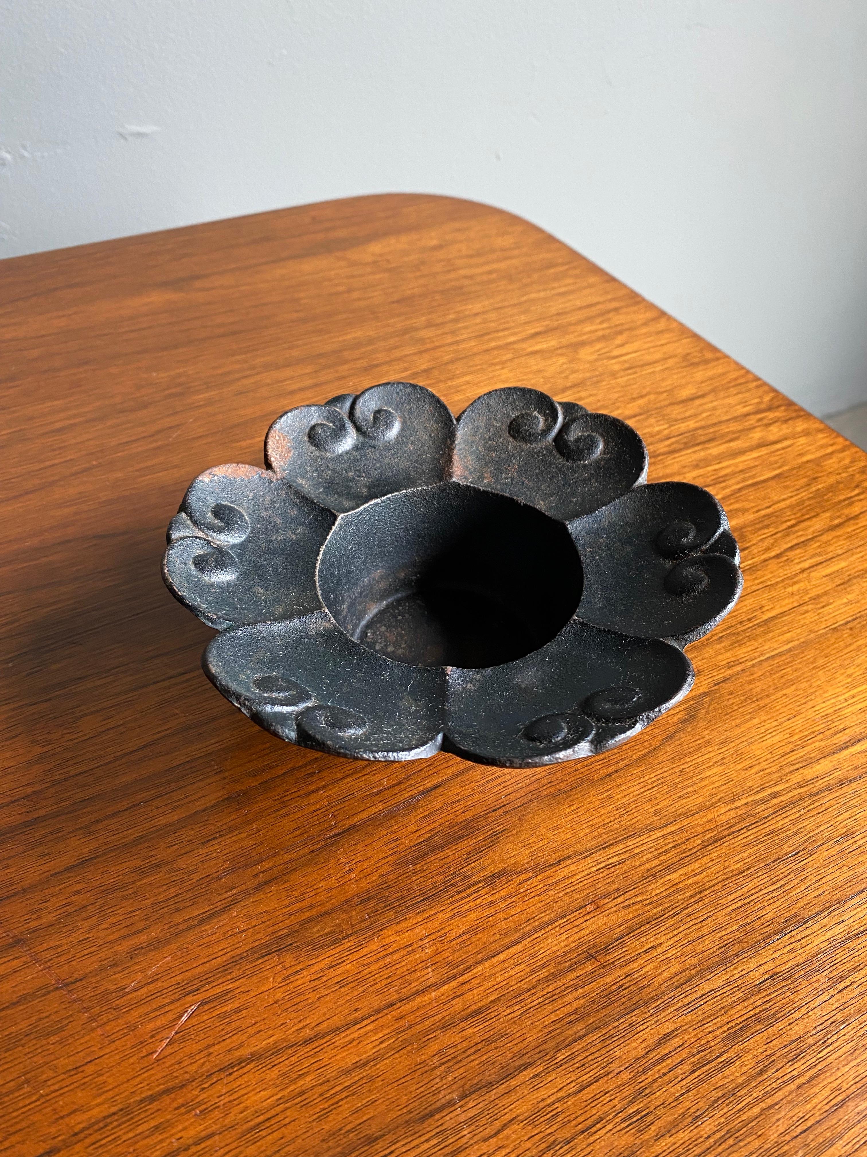 Cast Iron Candle Holder, Japan circa, 1960 For Sale 1