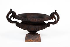 Cast Iron Chambord Style Garden Urn, France, circa 1910
