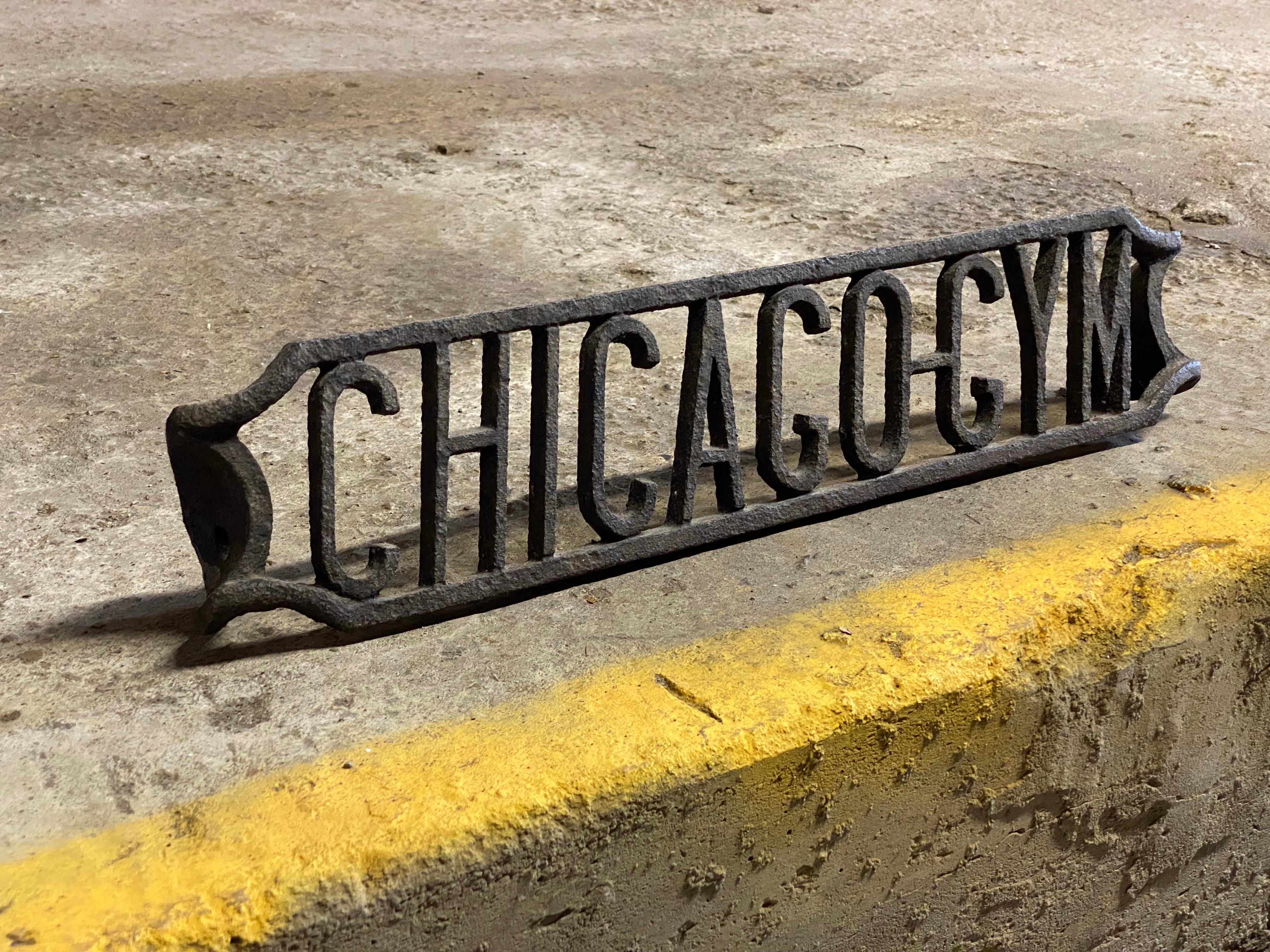 Art Deco Cast Iron Chicago Gym Step