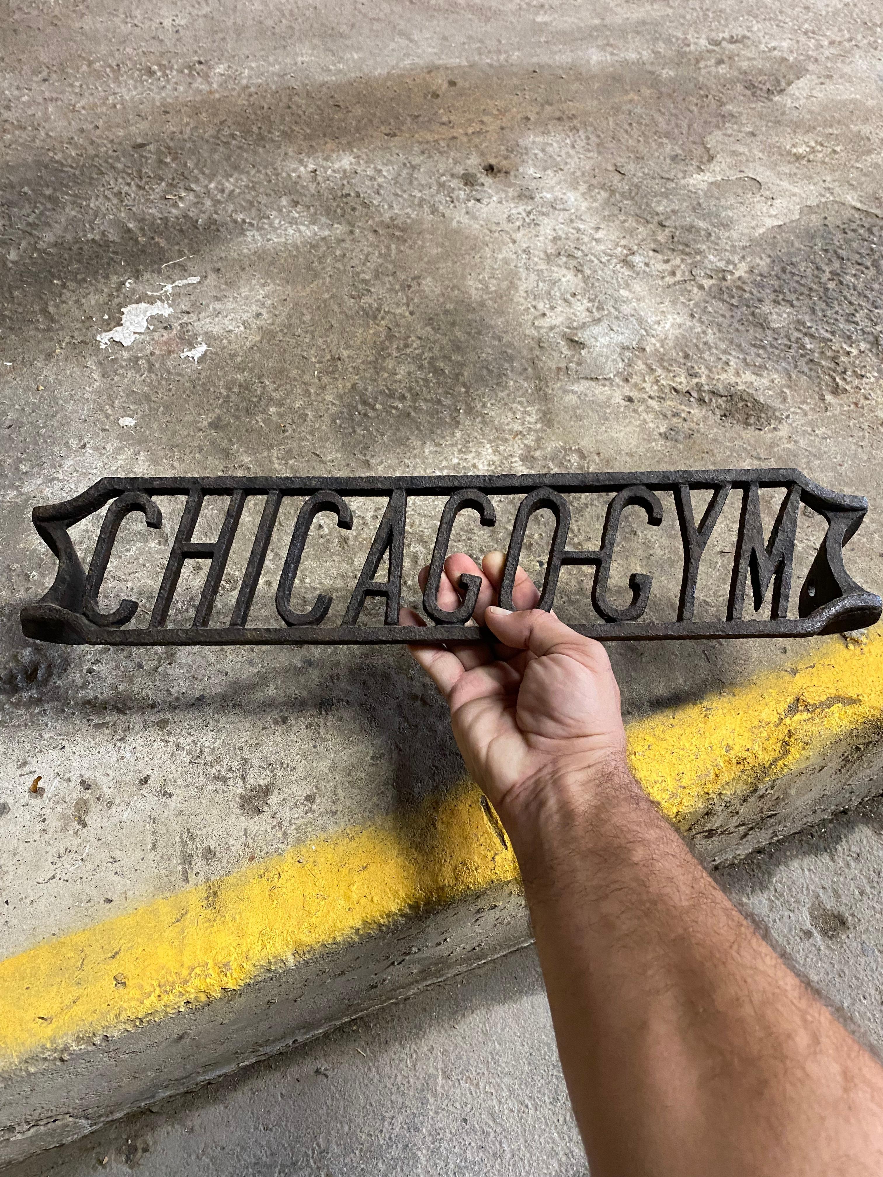 20th Century Cast Iron Chicago Gym Step