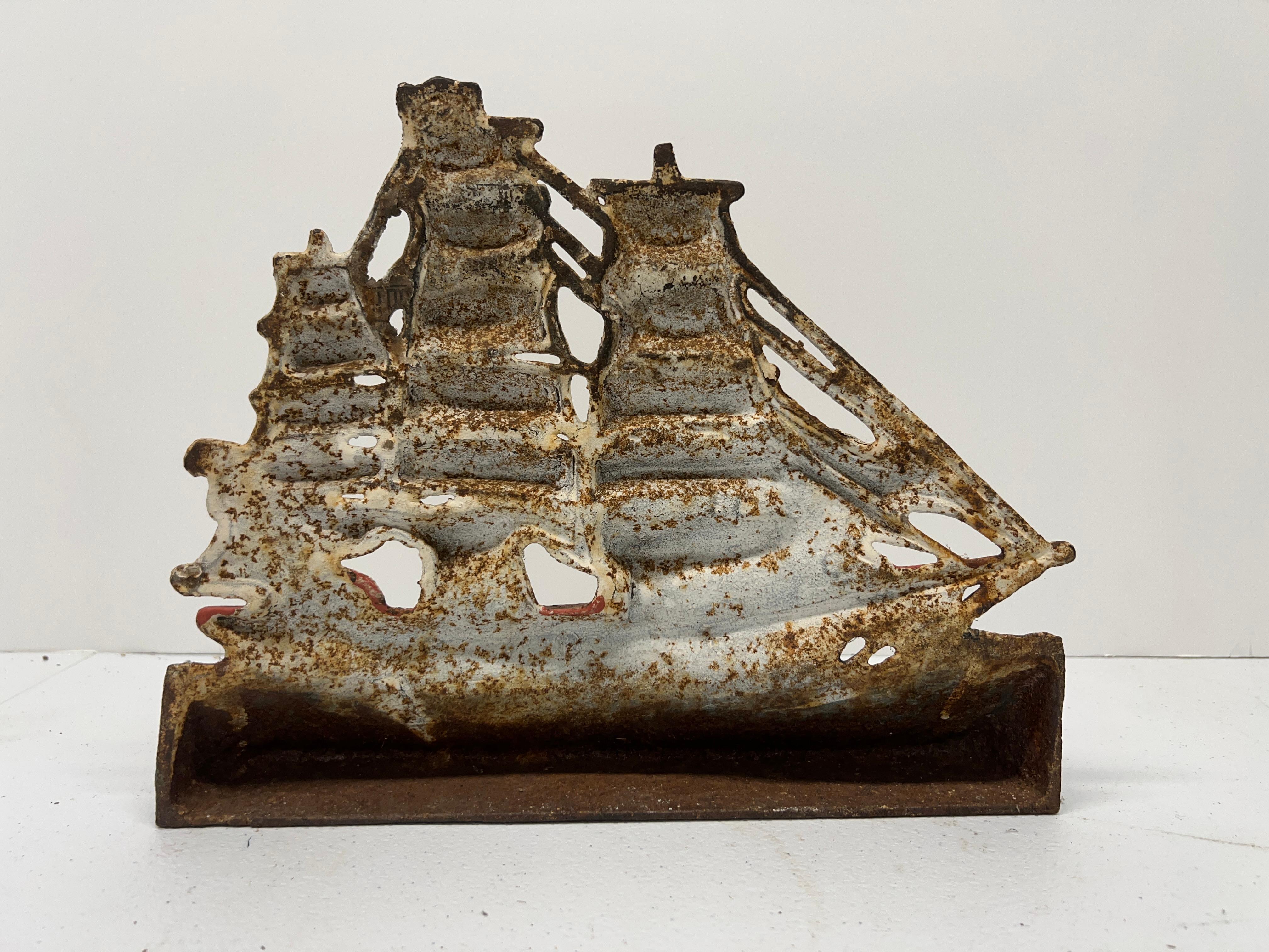 American Cast Iron Clipper Ship Door Stop