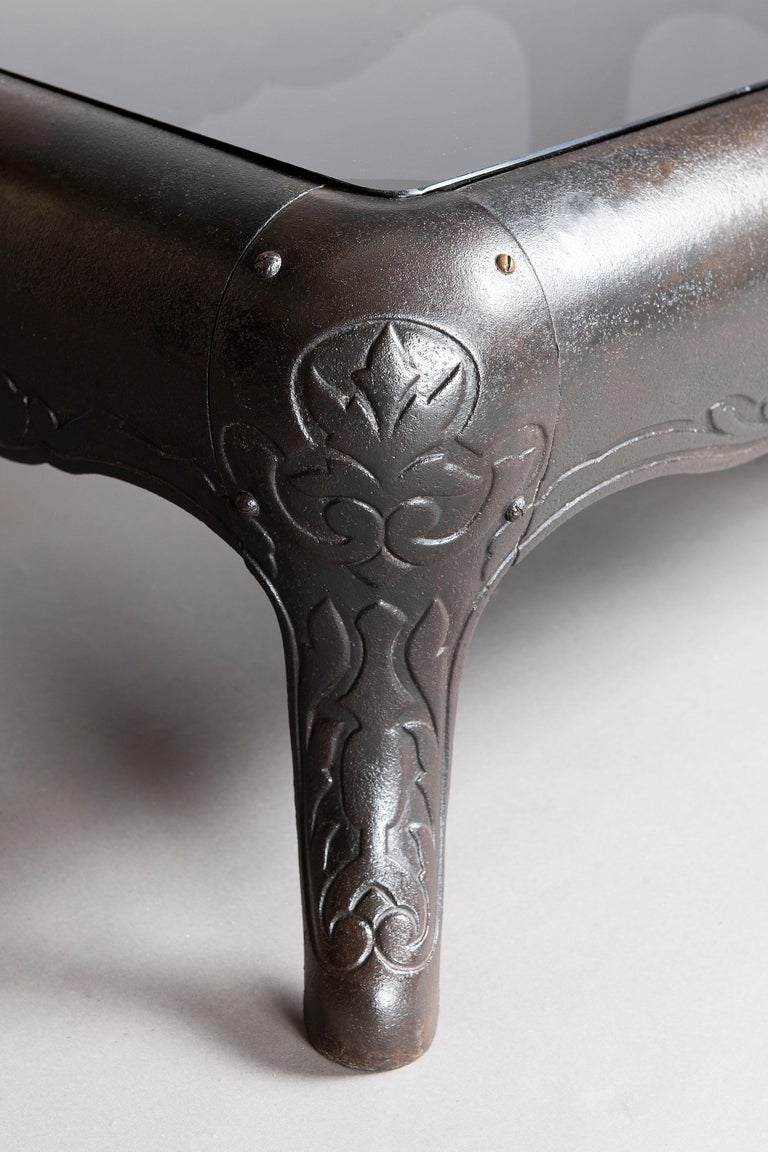 Antique Repurposed Cast Iron And Glass Vintage One Of A Kind Coffee