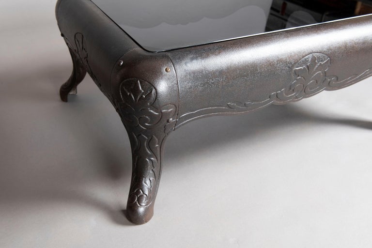 Antique Repurposed Cast Iron And Glass Vintage One Of A Kind Coffee