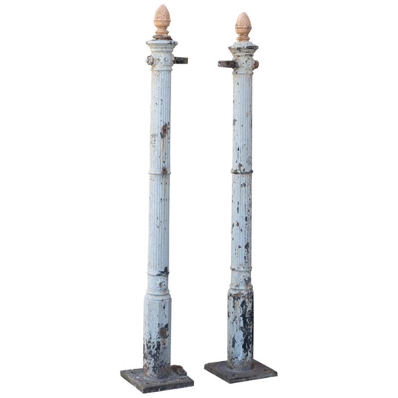 18th Century French Directoire Cast Iron Architectural Column Post For ...