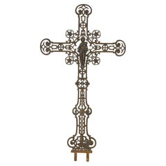 Cast iron cross with Angels