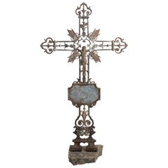 Antique Cast Iron Crucifix