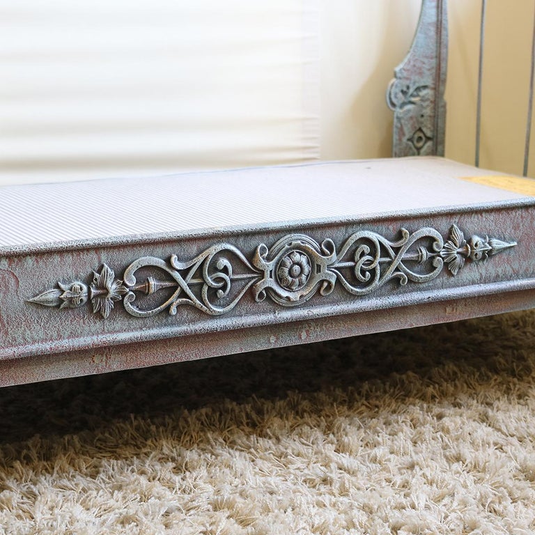 Cast Iron Daybed in Blue Verdigris MS41 at 1stDibs wrought iron