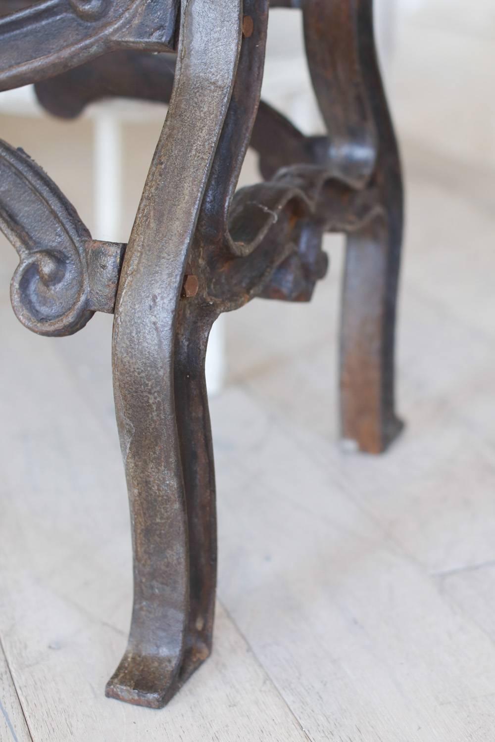 Cast Iron Dining Table, circa 1910 For Sale 5