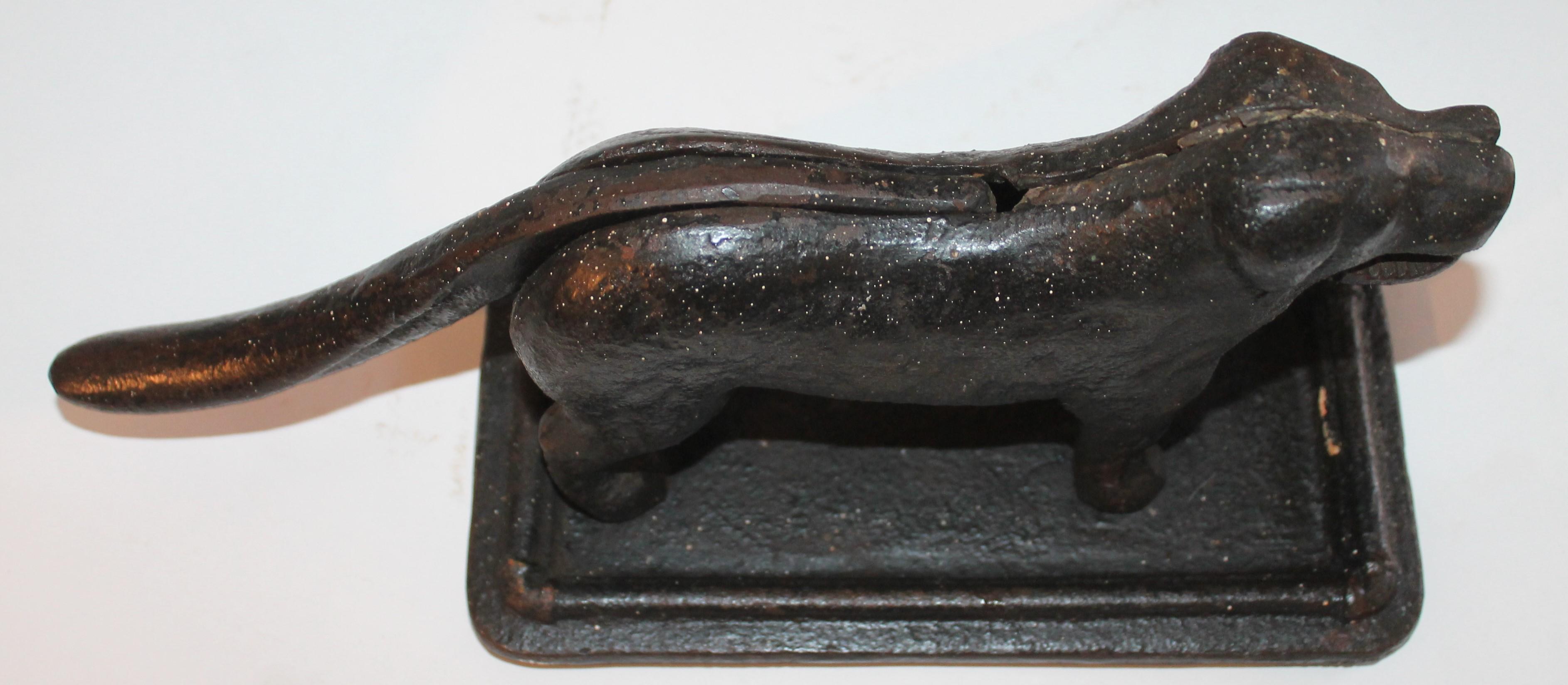 vintage cast iron dog nutcracker