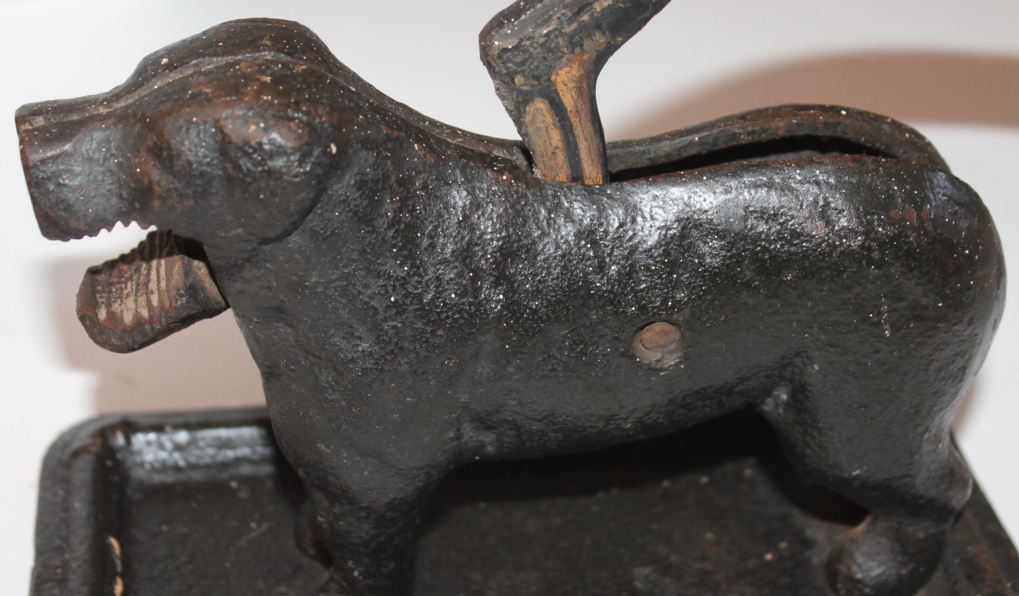 antique dog nutcracker