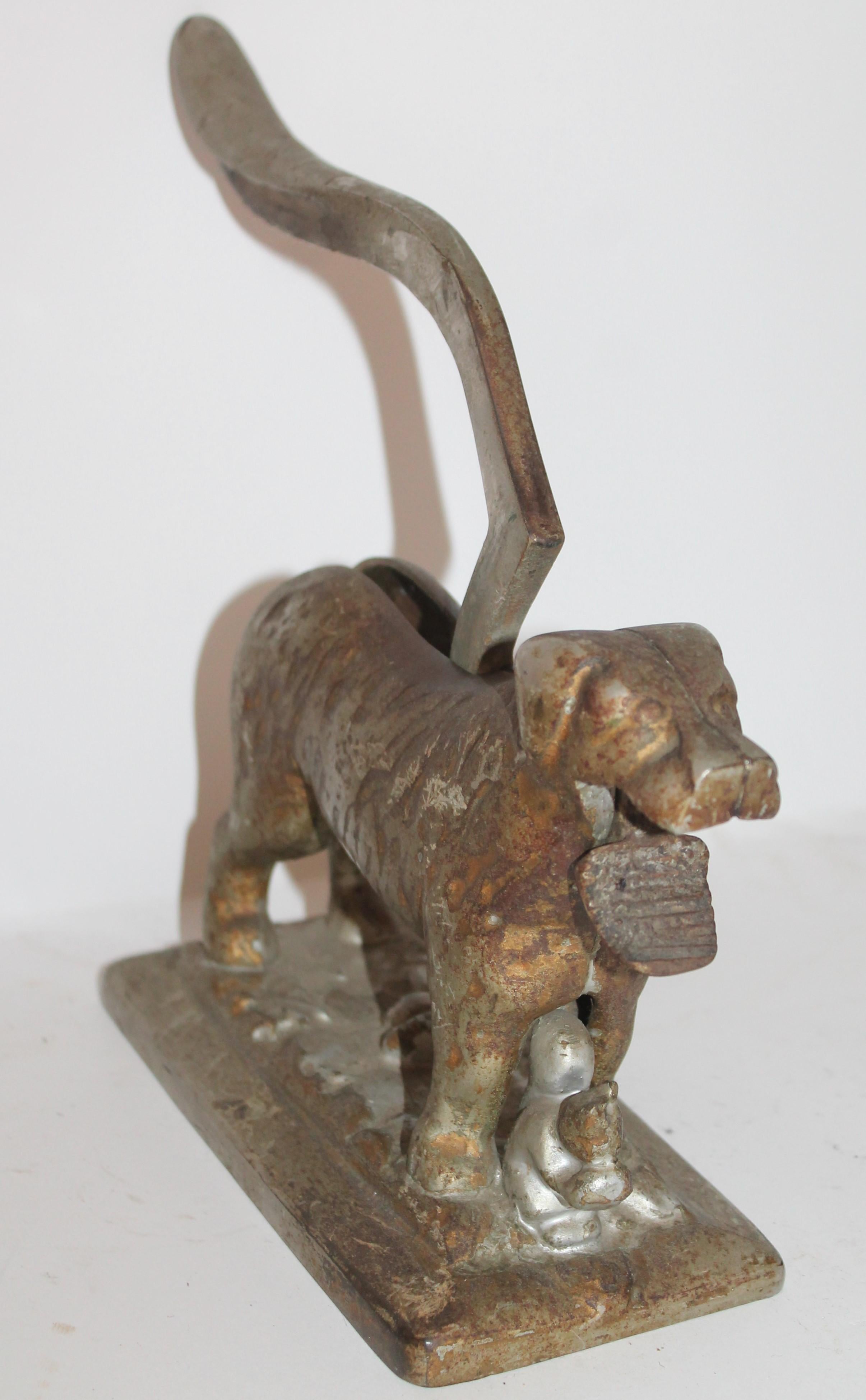 antique cast iron dog nutcracker