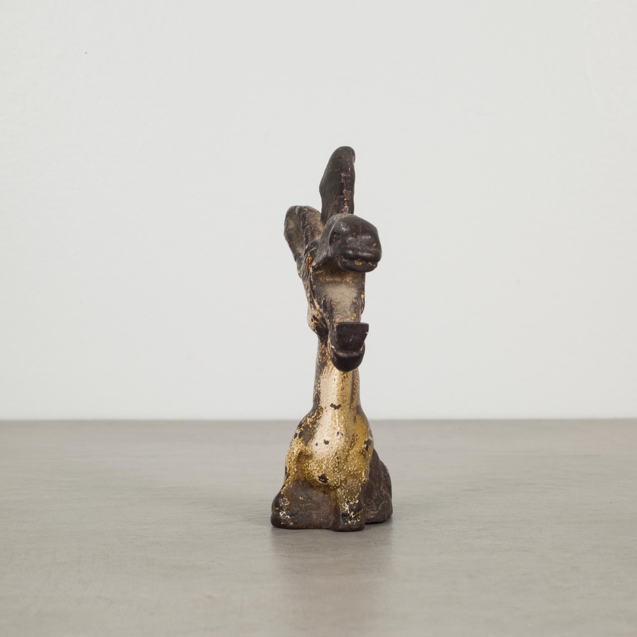 Industrial Cast Iron Donkey Bottle Opener by Hubley, circa 1910-1940