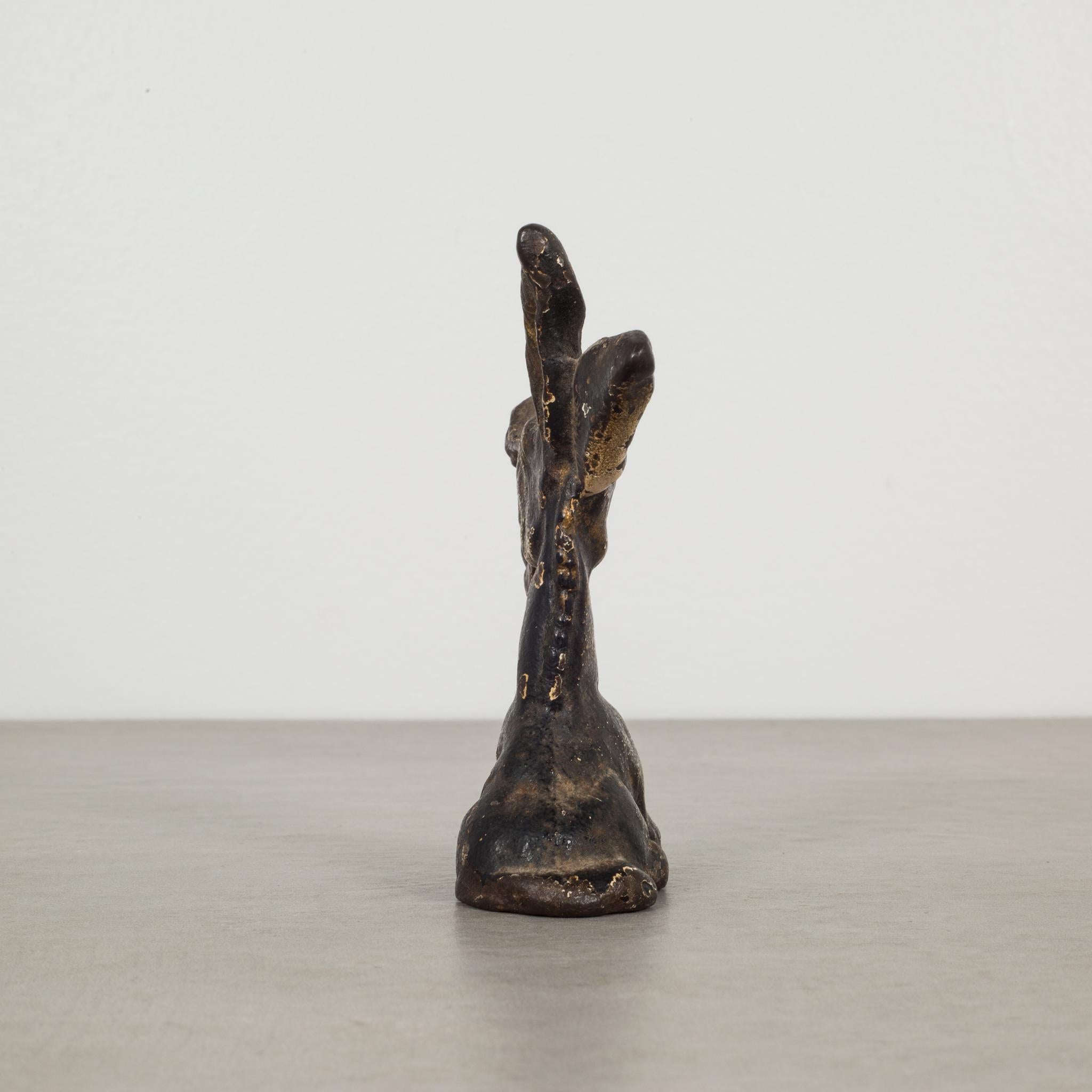 Cast Iron Donkey Bottle Opener by Hubley, circa 1910-1940 In Excellent Condition In San Francisco, CA