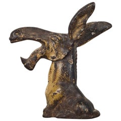 Antique Cast Iron Donkey Bottle Opener by Hubley, circa 1910-1940