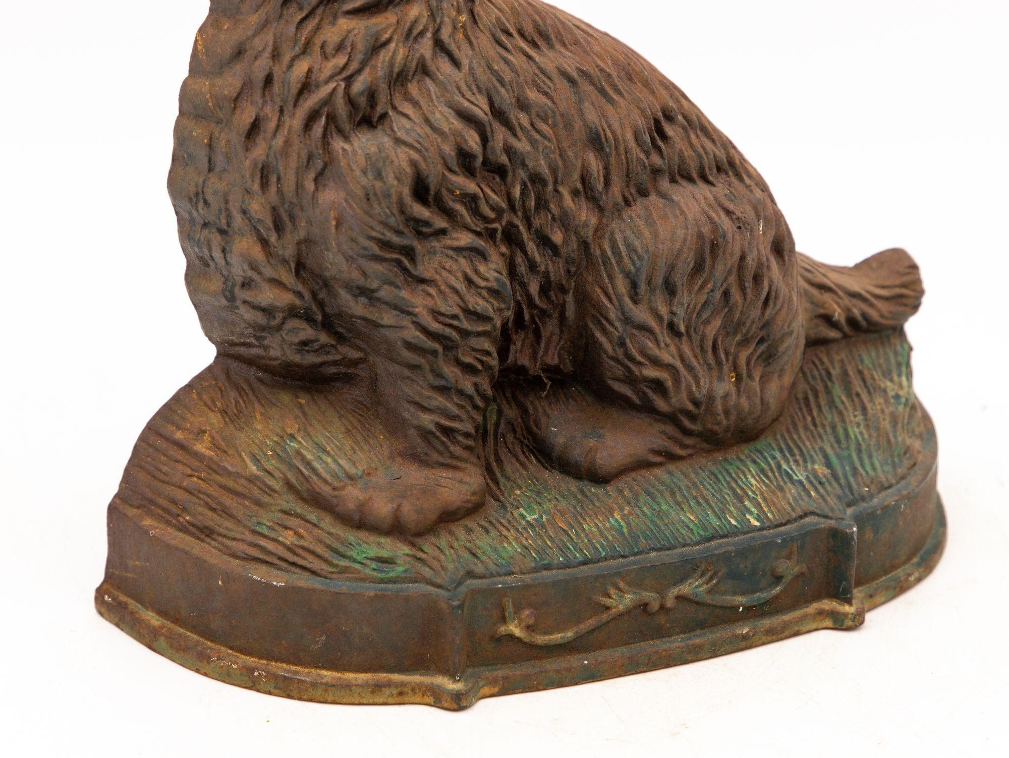 Cast Iron Door Stop in the Shape of a Scottie, English 20th Century For Sale 2
