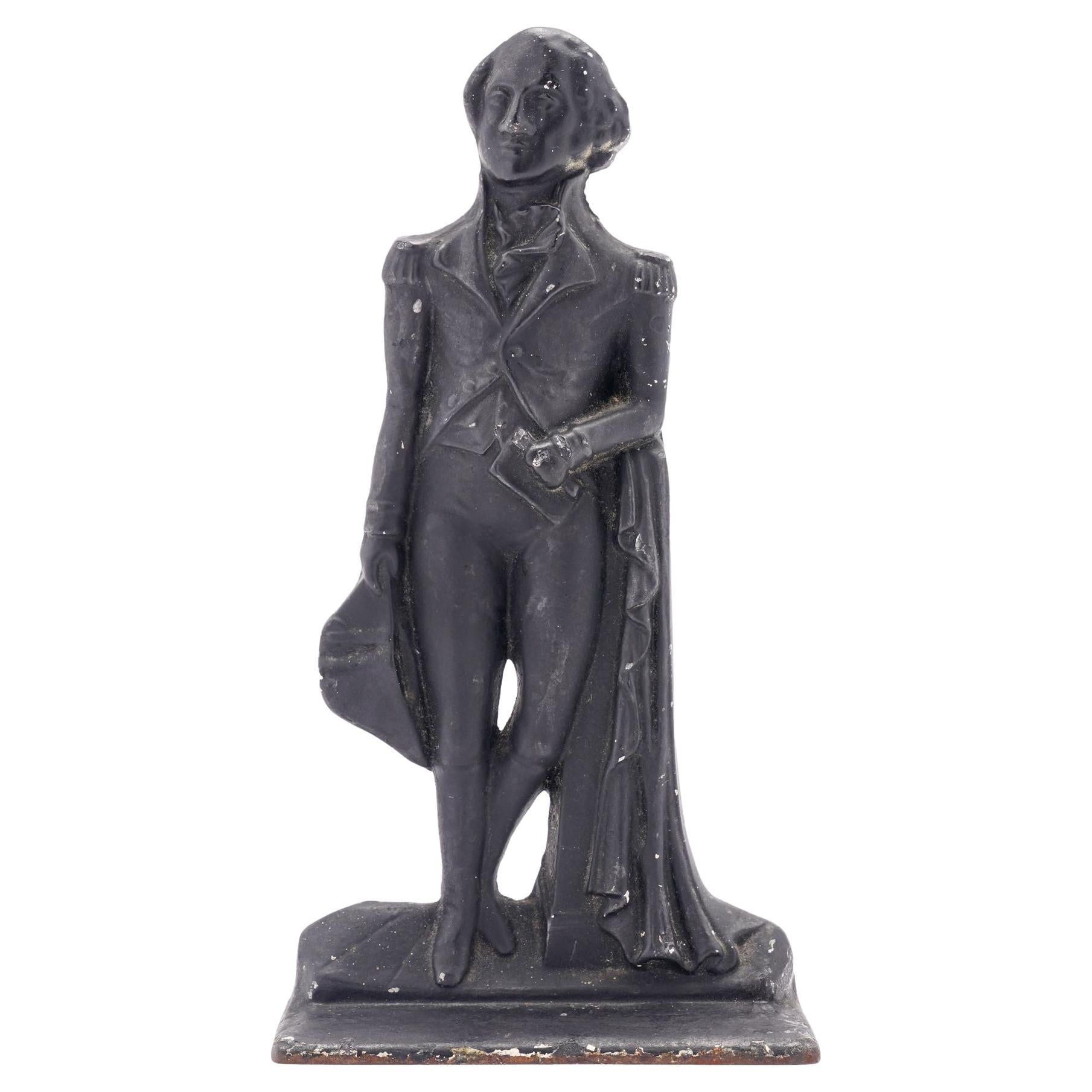 Cast iron doorstop figure of George Washington, c. 1800
s For Sale
