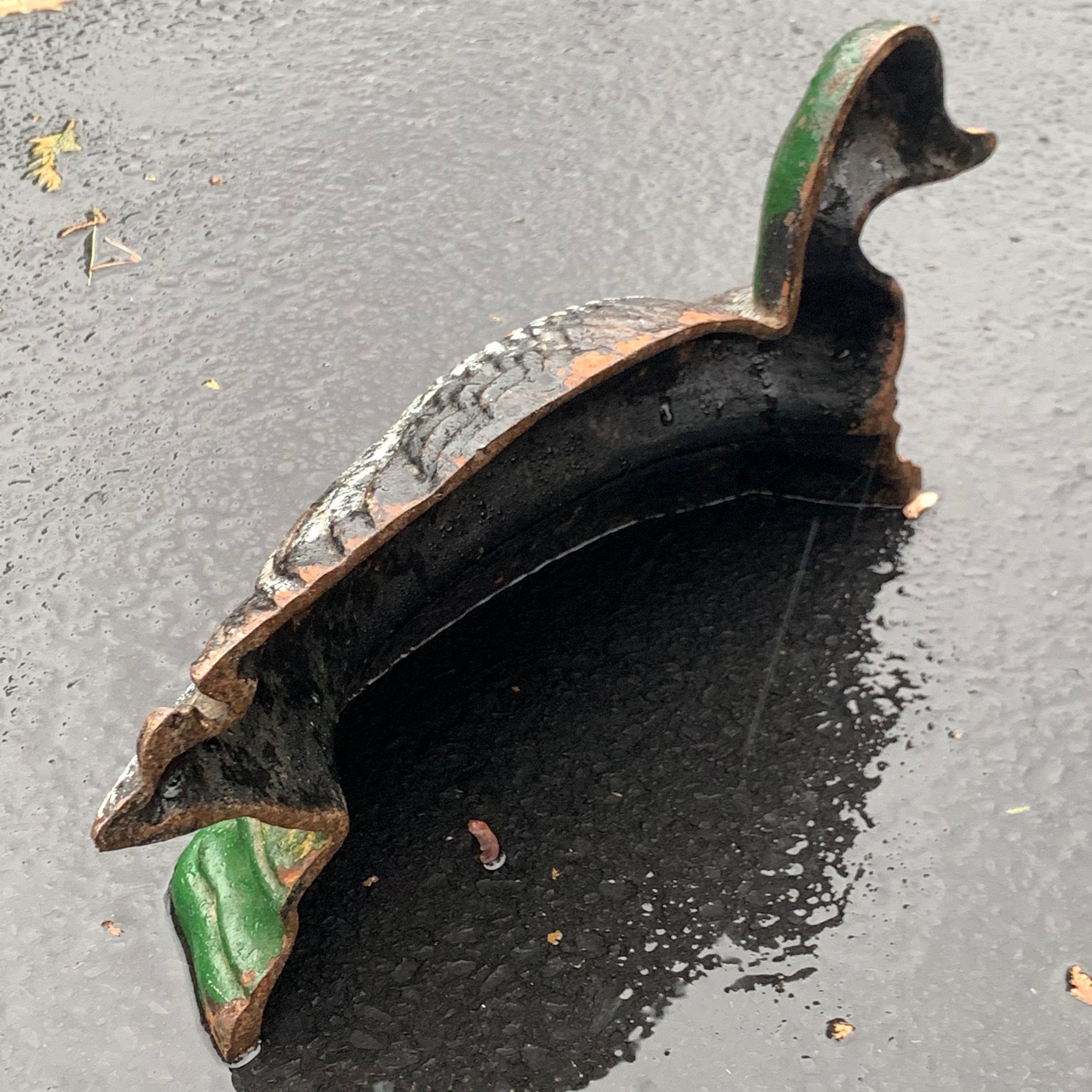 Cast Iron Duck Door Stopper In Good Condition In Haddonfield, NJ